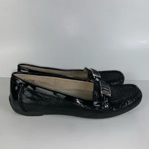 Anne Klein Iflex Women's Shoes Sz 8M Black Moccasin Loafers Flat Comfort thumbnail 7