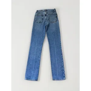 Reformation Liza Button Fly High Rise Straight Jeans Malta Medium Wash Size 23 thumbnail 6
