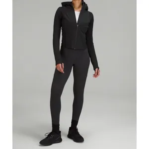 Lululemon Push Your Pace Jacket Size 6 Black Hiking -LW4BZFS BLK EUC thumbnail 4