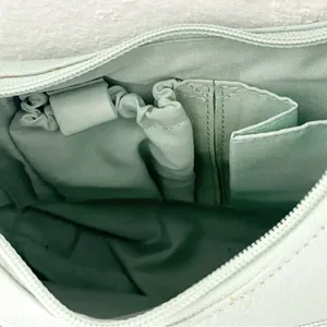 STONE MOUNTAIN Green Soft Leather Adjustable Strap Zipper Closure Shoulder Bag thumbnail 7
