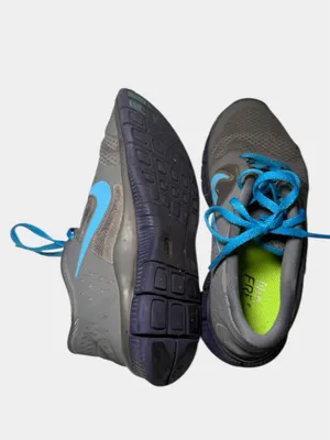 Nike Free Run 3 Women's Shoes Size 6.5 Gray Blue Running Athletic thumbnail 7