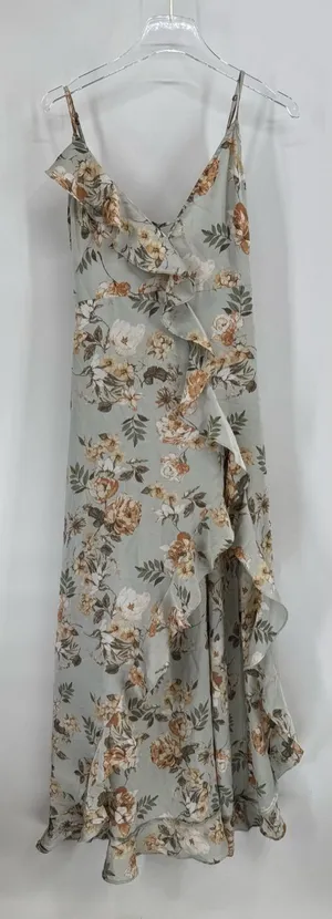 Floral Dress Forum midi dress with a side slit at the midi skirt size small thumbnail 1