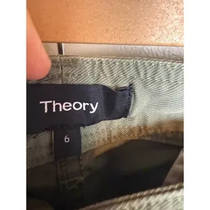 NWT Theory Boyfriend Pant in Faded Army Casual Twill Sz. 6 thumbnail 6