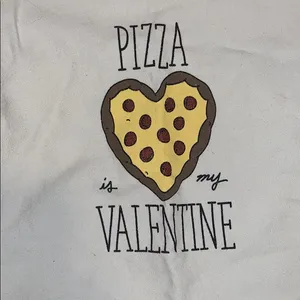NWOT Pizza is My Valentine Tote thumbnail 2