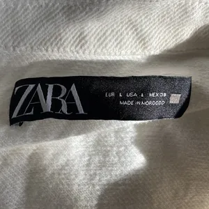 Cute Zara White Button Up Long Sleeve Shirt thumbnail 5