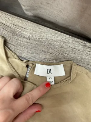 Banana Republic camel linen blend blouse size xs thumbnail 3