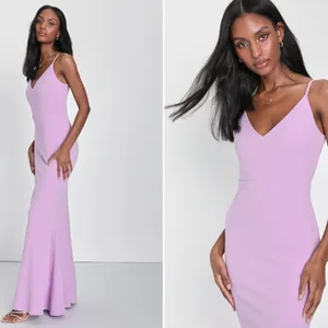 LULU's Prom Wedding Bridesmaid Special Event Classic Mermaid Maxi Dress NWOT thumbnail 2
