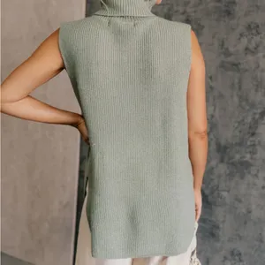 Lizard Thicket Sage Green Turtleneck Sweater thumbnail 4