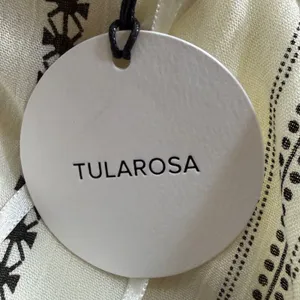 Tularosa Ivory Black Embroidered Pom‎ Pom Tassel Camisole Top XS Boho thumbnail 3