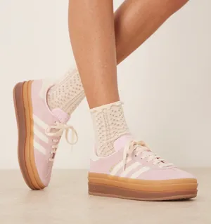 Adidas Gazelle pink trainers #sneakers #pink thumbnail 1