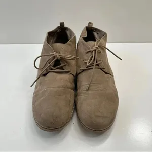 Franco Sarto Ankle‎ Booties Boots Suede Lace Up Womens Size 9 Brown thumbnail 2