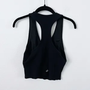 Alo Yoga Goddess Ribbed Cropped Tank Racerback thumbnail 3