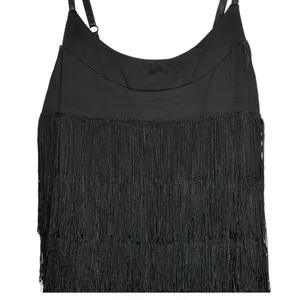 Forever‎ 21 Black Top With Layered Fringe thumbnail 2