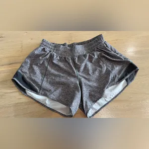 lululemon hotty hot short II 4” heather lux multi black size 10 thumbnail 5