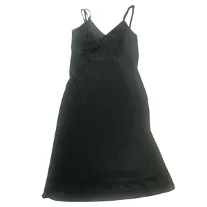 Vintage 90s Black Slip Dress Med Lingerie Romantic Goth Whimsigoth Lace Trim thumbnail 4