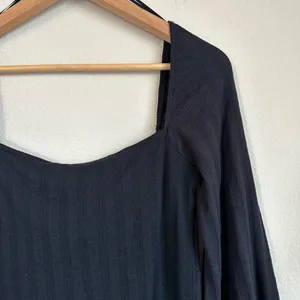 Free People Black Square Tie Neck Blouse thumbnail 12