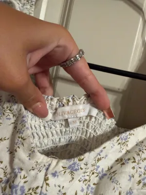 Olivaceous Floral Babydoll Dress thumbnail 3