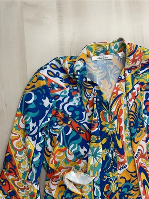 ROBERT GRAHAM printed flouncy dress event casual vacation XS thumbnail 2