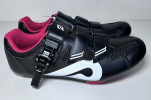 Peloton Cycling Shoes Unisex Size 41 Black Red Cleats Included Indoor Spin Bike thumbnail 1