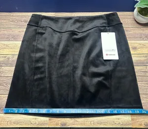 Lululemon Scuba High Rise Mini Skirt Velvet NWT Size Large (BLACK) LW8AL9S thumbnail 9