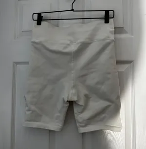 Aerie Offline White Biker Shorts thumbnail 2