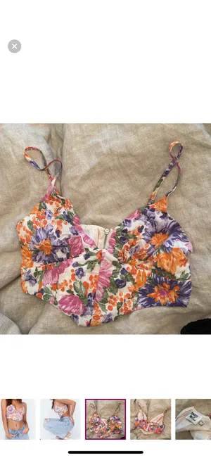 Princess Polly tasheika floral crop top thumbnail 3