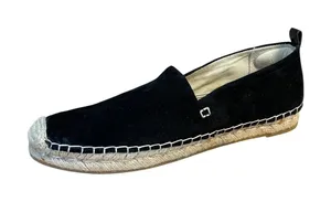 Sam Edelman Khloe Women's Black Suede Leather Slip On Espadrilles Loafer Size 9 thumbnail 1