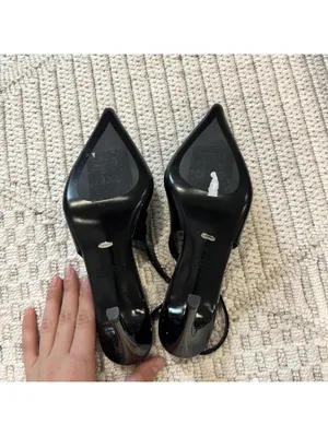 Tony Bianco Charlotte Slingback Pump in Black Patent thumbnail 5