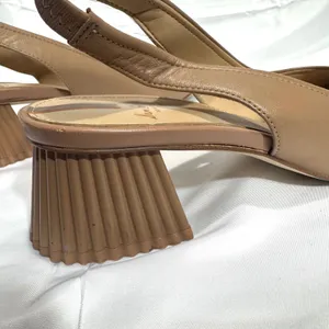 Sam Edelman Toren Slingback Tan Leather Pumps, Block Heel Size 7M thumbnail 7