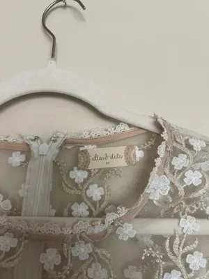 Altar’d State floral appliqué sheer top thumbnail 6