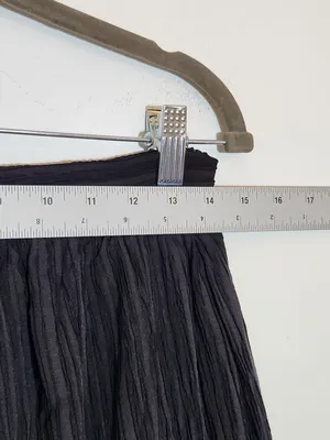 Lulus Black Pleated Maxi Skirt Size Medium NWT thumbnail 8