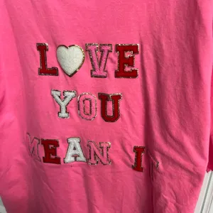 Judith March love you oversized pink short sleeve XXL thumbnail 3
