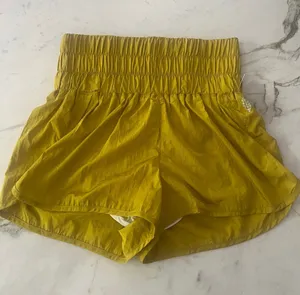 Free People The Way Home Chartreuse Athletic Shorts thumbnail 1