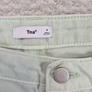 Tna‎ Aritzia Women Pale Green Carpenter Workwear Straight Leg Utility Pants Sz 4 thumbnail 3