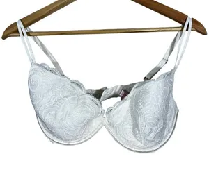 Victoria's Secret Very Sexy Floral Lace Push-Up Bra Bridal Romantic Size 36C thumbnail 1
