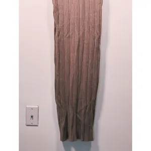 Abercrombie & Fitch Sleeveless Ribbed Knit Maxi Dress M Tan Minimal Old Money thumbnail 10