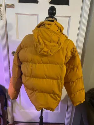 Kendall & Kylie Mustard Yellow Puffer Jacket thumbnail 2