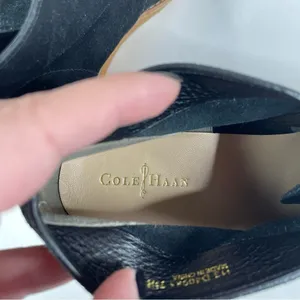 Cole Haan Black Suede Halley‎ Wedge Shoes Size 7.5 thumbnail 7