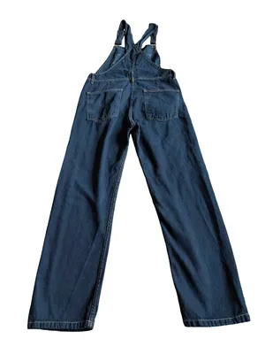 We The Free Navy Blue Cotton Overalls Pants Classic Layering Size XS Women's thumbnail 6