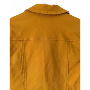 ANTHROPOLOGIE Nora‎ Flounce-Sleeved Trucker Jacket Golden Yellow Women's Size XS thumbnail 4