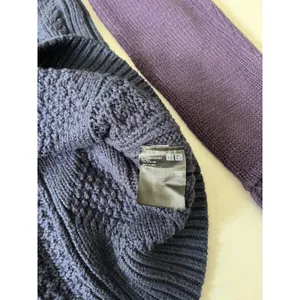 Uniqlo JW Anderson Sweater Women’s Large Blue Purple Cable Knit thumbnail 6