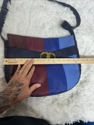 TORY BURCH Gemini Link Striped Multi Belted Hobo Cross Body Bag thumbnail 5