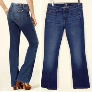 7 for All Mankind bootcut dark wash 27 jeans thumbnail 2