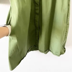 Tuckernuck Green Royal Button Front Collared A-Line Casual Chic Mini Shirt Dress thumbnail 6