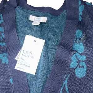 Croft & Barrow Women's Floral Cardigan New With Tags 1X thumbnail 2