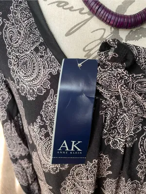 Anne Klein Long Sleeve Scoop Neck Knit Dress - M thumbnail 6
