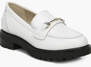 Sam Edelman Womens Tully White Patten Size 10‎ Lug Sole Equestrian thumbnail 1