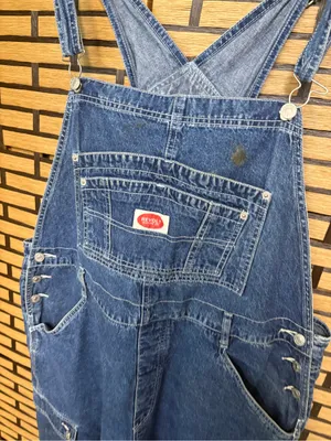 Revolt Denim Short Overalls Size 22 Blue thumbnail 3