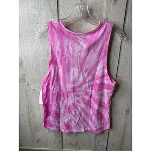 Nickelodeon SpongeBob Pink Tie-Dye Tank Top & Gray Fleece Shorts Size XS Women Juniors thumbnail 5