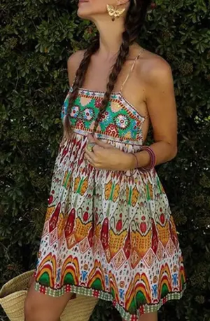 Nwot Zara Woman Strapy Embroidered Short Dress. 6895/240 thumbnail 1
